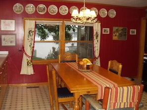 Kitchen with Lake View