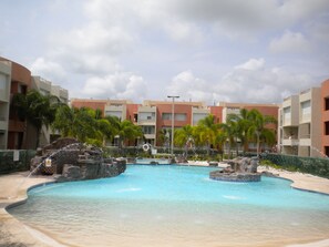 Guayacan pool adjacent to condo.  Now reopened after completing repairs.