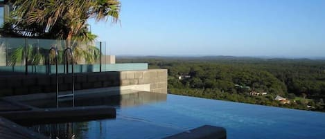One Mile Ridge pool with stunning views