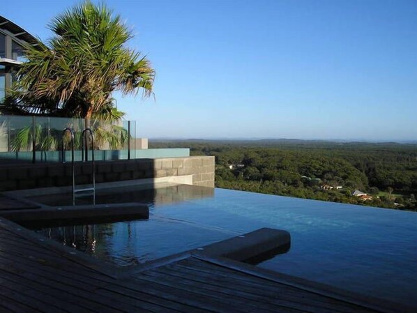 One Mile Ridge pool with stunning views