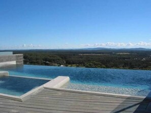 Shared Infinity Edge pool and spa