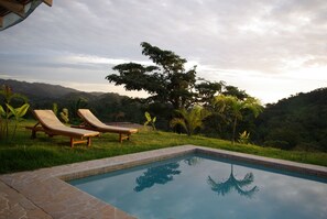 Pool at sunset