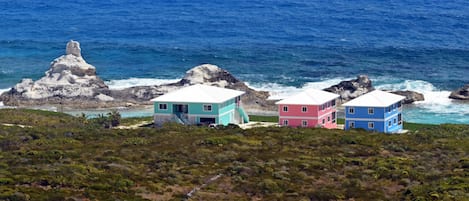 Your view of Chimney Rock and your own snorkeling Lagoon.