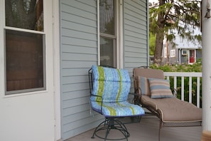 Plenty of space to relax on the front porch.