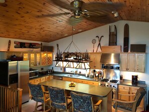 Kitchen and Island in Great Room 1