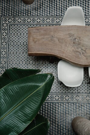 Interior details - tiled floor.