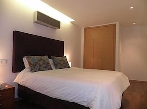 Bedroom with extra large double bed