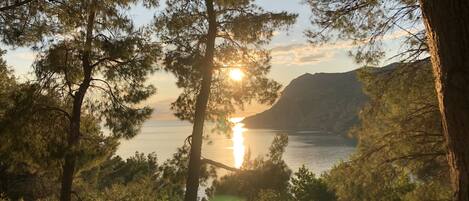 Tramonto visto dalla casa