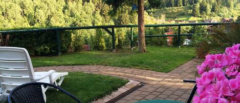 Blick von der Terrasse - Abendstimmung im Bodetal