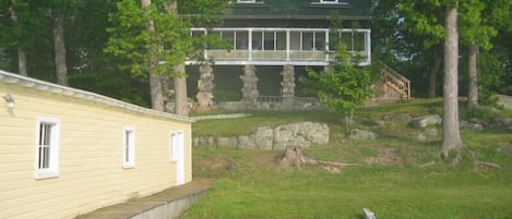 House, beach, boathouse