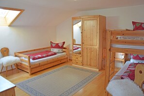 Das variable Familienzimmer: von ein bis vier Betten ist alles möglich