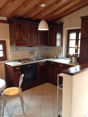 Fabulous Kitchen fully stocked to prepare meals in Tuscany