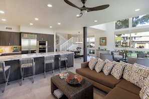 The open concept provides for a great place to gather & enjoy our hi speed wifi