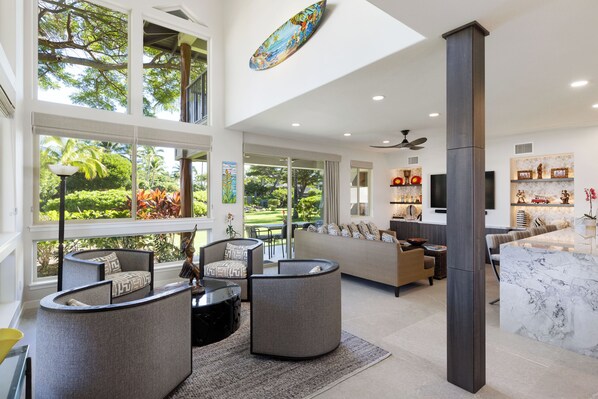 Enjoy our newly remodeled villa with modern tropical decor.
