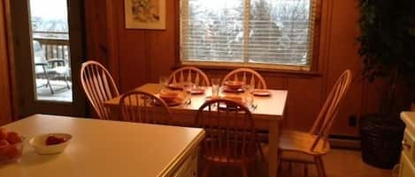 Dining table seats 6, or . . .