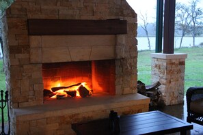 Cozy up next to the fire and make some s'mores