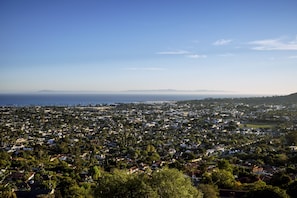 Gorgeous views of downtown Santa Barbara and the Pacific Ocean