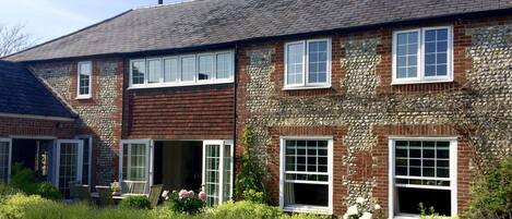 The house from the courtyard garden.