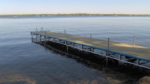 36ft dock with ladder for easy water access. Good depth for boat alongside.