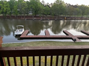 view of reserved boat slip.  Please arrange access prior to rental.