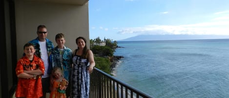 Looking south at the island of Lana'i in the background.