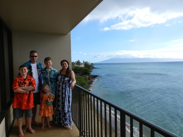 Looking south at the island of Lana'i in the background.