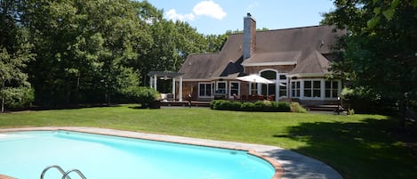 Spacious, private yard and large pool