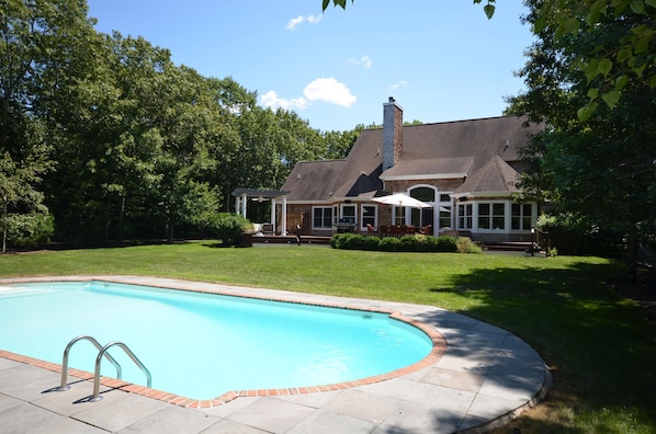 Spacious, private yard and large pool