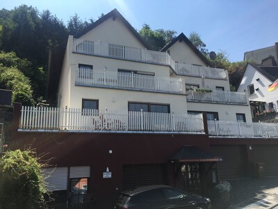 Haus am Weinberg mit Blick auf den Rhein und die Weinberge