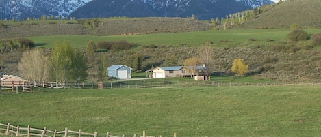 View of the house from the road.