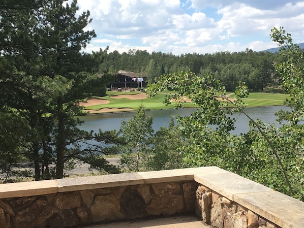 Large patio with beautiful views!