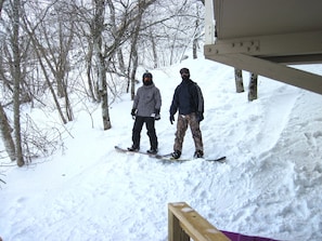 Ski or Snowboard directly out of the house onto the slopes.  