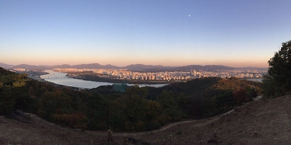 View at the Achasan where is behind the house 