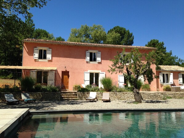 The house and pool