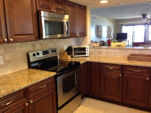 all new kitchen cabinets ,granite counter tops and stainless steel appliances