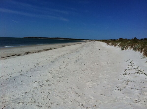 White Gate Beach on Nantucket Sound. Accessible by Great Island homeowners (and you our guests) only.