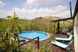 Your own secluded private pool and decking area.  