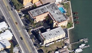 Satellite view of Westwinds Resort in Treasure Island beach