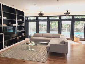 New Living Room with 55" TV, Sonos Playbase (part of Double Living Room)
