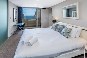 Penthouse master bedroom with King Bed