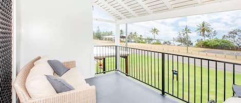 Outdoor area with ocean views