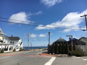 The beach is right down the street. So come home for lunch or any time you want.