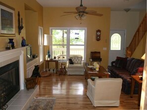 Living Room with Fireplace