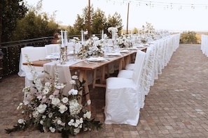 Espace banquet en plein air