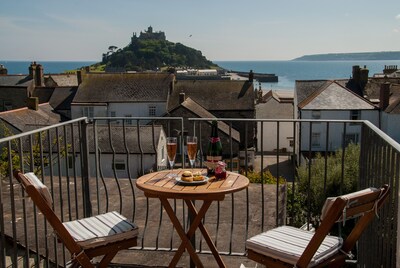 Mount View - Wunderbare Aussicht auf die Mount's Bay, in der Nähe des Strandes und des Marazion-Zentrums