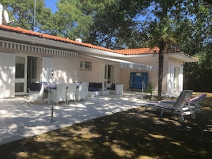 Maison 3 chambres avec 2 SB dans quartier calme et arboré à 700 m plage.