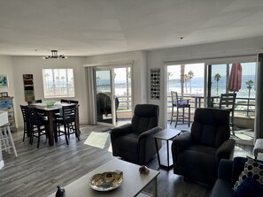 Living room and Dining room