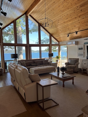 Enjoy the breathtaking views of the lake from the expansive Great Room