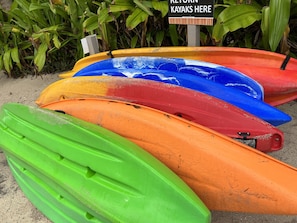 Grab a kayak and hit the lagoon! 