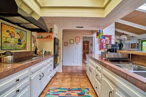 kitchen with electric stove top